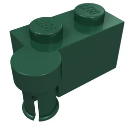Hinge Brick 1 x 4 [Upper] / Dark Green