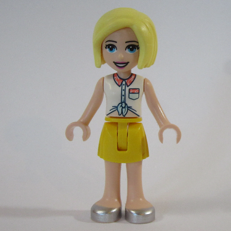 Lego Roxy - White Shirt, Yellow Skirt