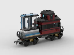 Hidden Side Ghost Train Express Caboose with 2 POSSESSED Containers