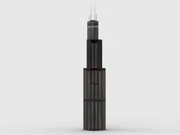 Willis Tower at 1/200 Scale