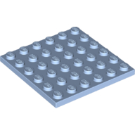 Lego Plate 6 x 6 / Bright Light Blue