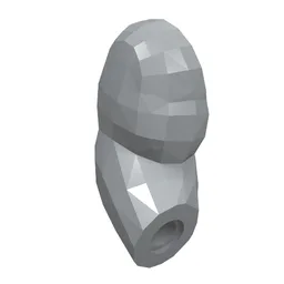 Bigfig Arm, Right [Plain] / Light Bluish Gray