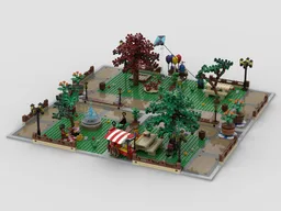 Display for stands series - Modular Market | Space for 16 stands MOCs