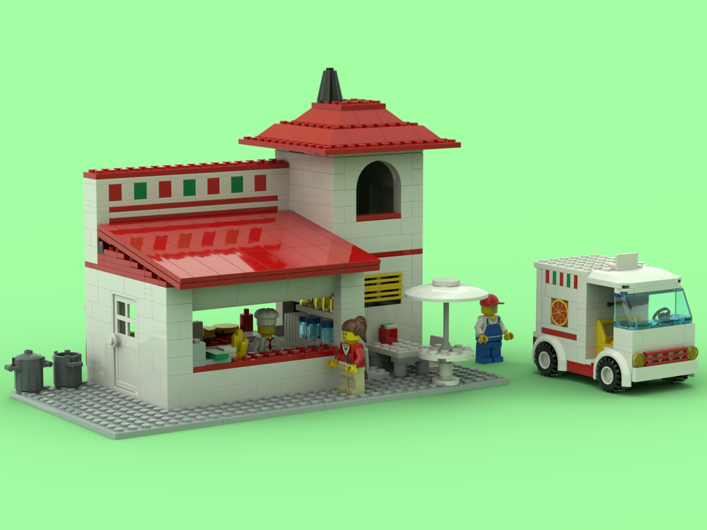 Lego Pizza To Go (6350 - remake)