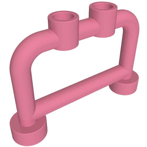 Lego Bar 1 x 4 x 2 with Studs / Medium Dark Pink