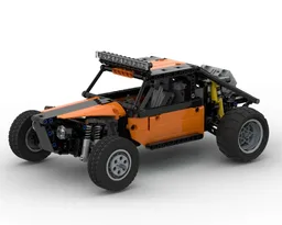 Buggy with dampers (pneumatic cylinders)