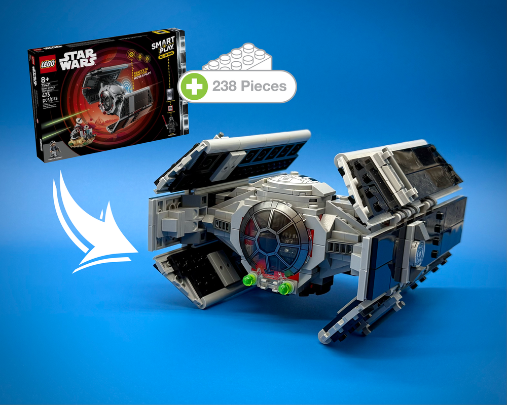 Lego Upgraded Smart Play Vader’s TIE/ad Advanced x1 (75421 MOD)