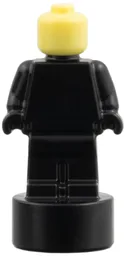 Minifigure, Utensil Statuette / Trophy with Molded Bright Light Yellow Head Pattern