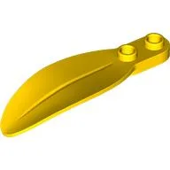 Plant, Leaf 2 x 6 x 1 with 2 Studs / Yellow
