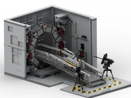 Stargate Diorama with M.A.L.P. Unit and 2 Guns