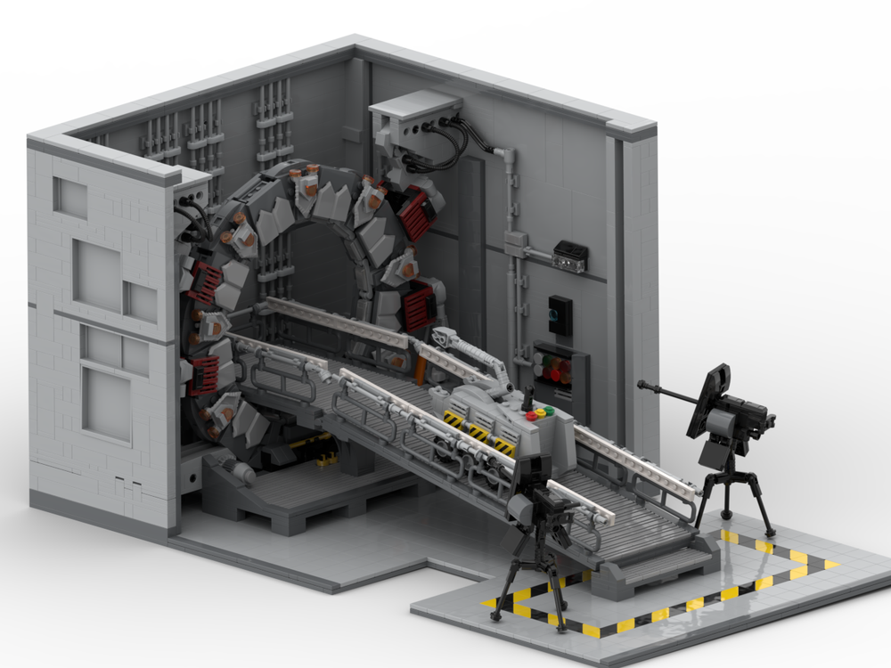 Lego Stargate Diorama with M.A.L.P. Unit and 2 Guns
