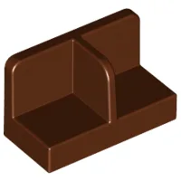 Panel 1 x 2 x 1 with Rounded Corners and Central Divider