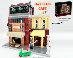 Jazz Club Café (10312 "Jazz Club" Alternative) LEGO MOC