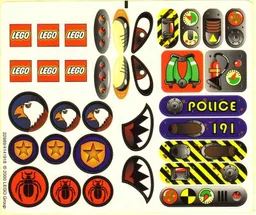 Sticker Sheet for Set 2909-1