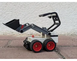 White Skid Steer Loader