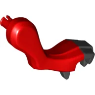 Creature Body Part, Dragon Arm, Right with Black Claws Pattern / Red