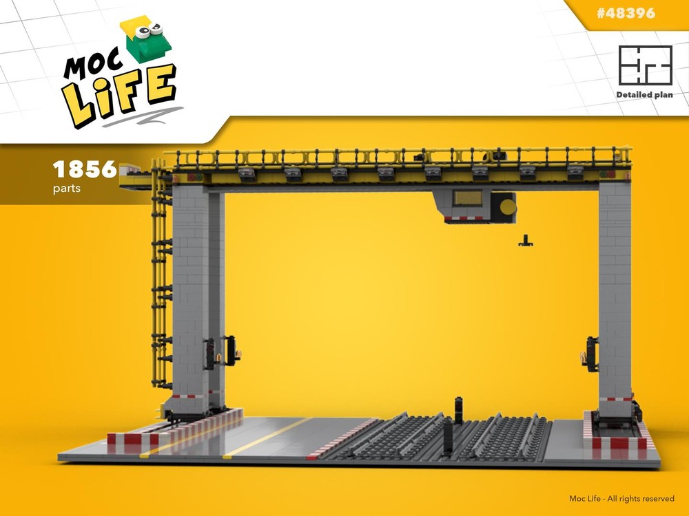 Lego Rail mounted crane