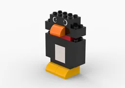 Penguin with Red Scarf