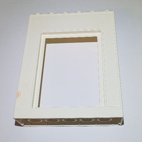 Lego Duplo Building Wall with Door Frame / White