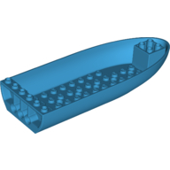 Lego Aircraft Fuselage Bottom 6 x 16 x 2 / Dark Azure
