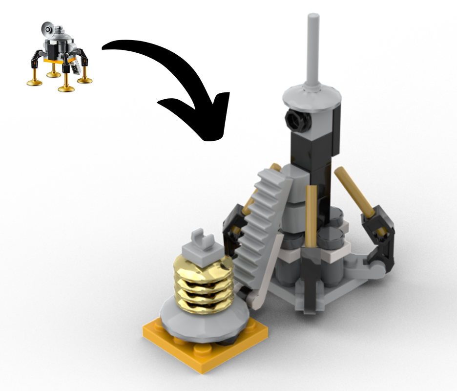 Lego Explorer 11942 Lunar Lander - B Model
