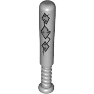 Sports Baseball Bat 4L with Crack, Metal Plates Print / Light Bluish Gray