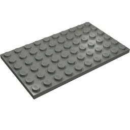 Plate 6 x 10 / Dark Bluish Gray