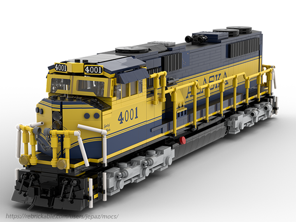 Lego SD70MAC Alaska Railroad