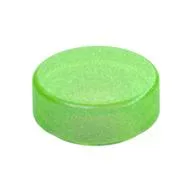 Tile Round 1 x 1 / Opal Trans-Bright Green