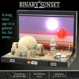 Binary Sunset from A New Hope Diorama