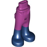 Lego Minidoll Hips and Trousers with Back Pockets with Dark Blue Boots print / Magenta