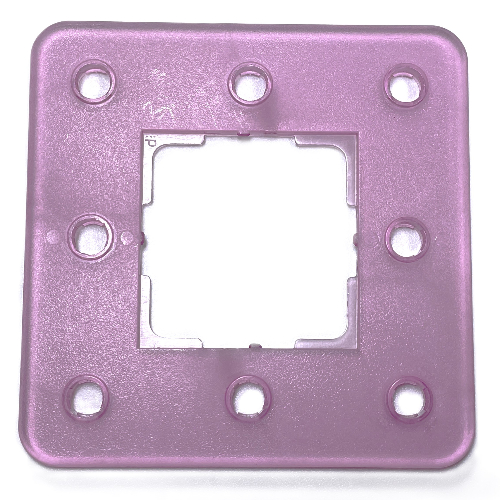 Lego Clikits Frame, Square 3 x 3 with 8 Holes / Trans-Light Purple