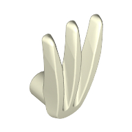 Lego Weapon Bladed Claw Spread / Glow in Dark White