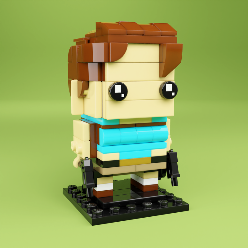 Lego Lara Croft Custom Brickheadz