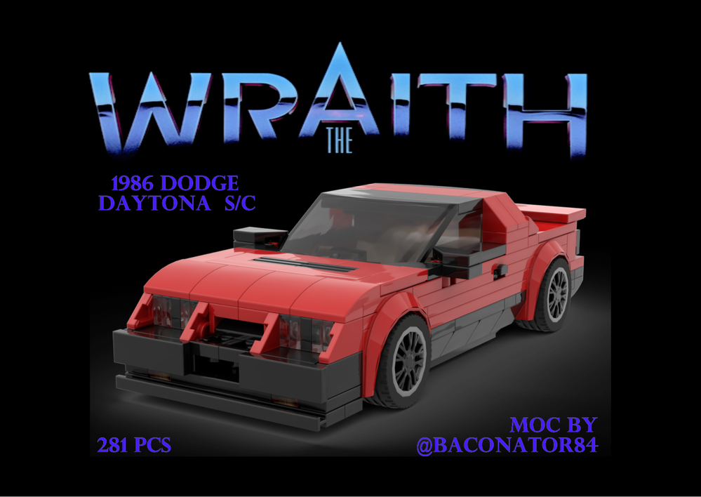Lego 1986 Dodge Daytona S/C "Movie Car"