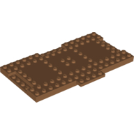 Lego Plate Special 9 x 16 x 2/3 with 1 x 4 Recessed / Medium Nougat