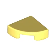 Tile Round 1 x 1 Quarter / Bright Light Yellow