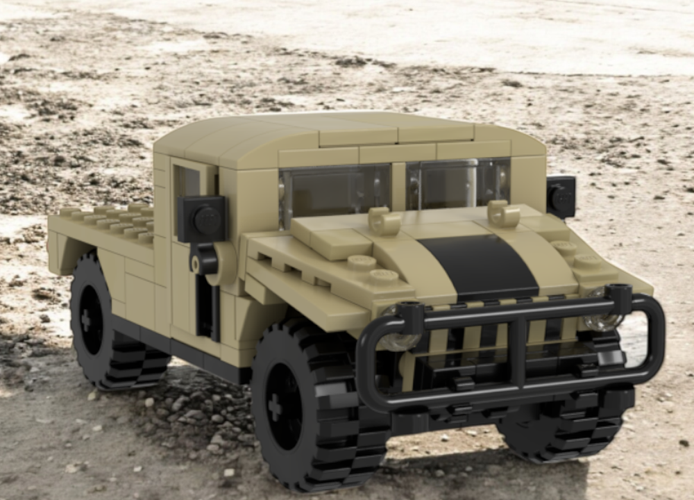 Lego Flatbed Humvee template
