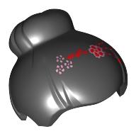 Lego Hair Top Knot Bun with Flowers Print