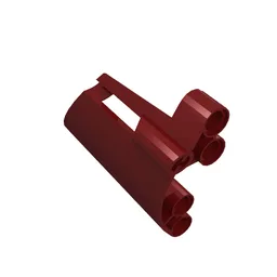 Technic Panel Fairing #22 Large Short, Small Hole, Side A / Dark Red