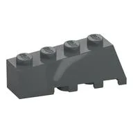 Brick Wedged, Sloped 45° 4 x 2 Left / Dark Bluish Gray