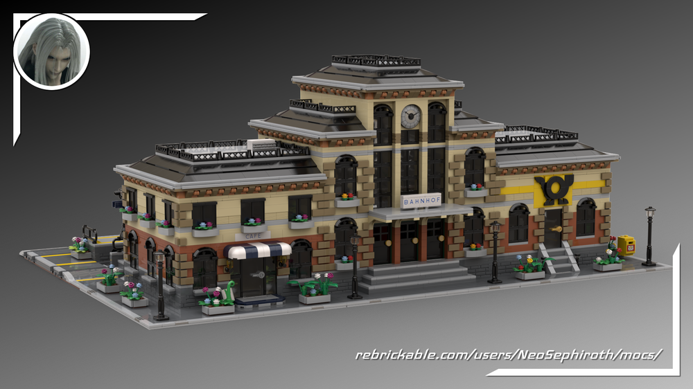 Lego Modular German Railway Station Set