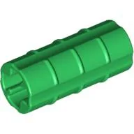 Technic Axle Connector Ridged [with x Hole x Orientation] / Green
