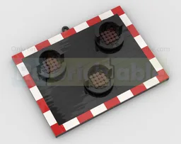 UK Level Crossing Lights 3D Wall Art With Wall Mount Hook
