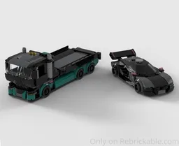 60406 MOC (Car carrier truck & Sports car)