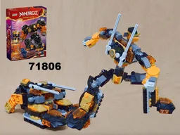 Transformer Tank using Ninjago 71806 : Cole's Elemental Earth Mech