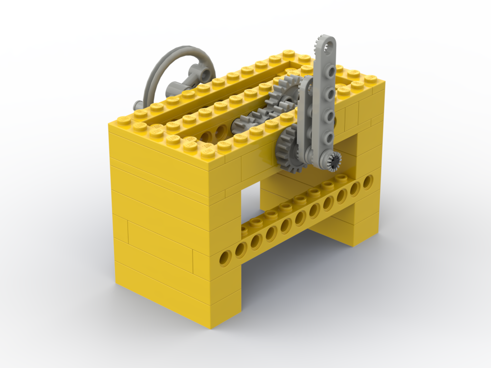Lego Hand driven clock v2.0
