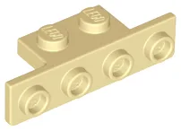 Bracket 1 x 2 - 1 x 4 [Rounded Corners at Bottom, Square Corners at Top]