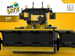 Case loader with snow plow