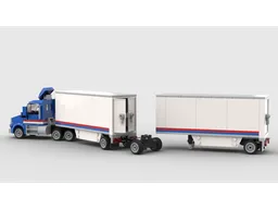 Truck With Pup Trailers